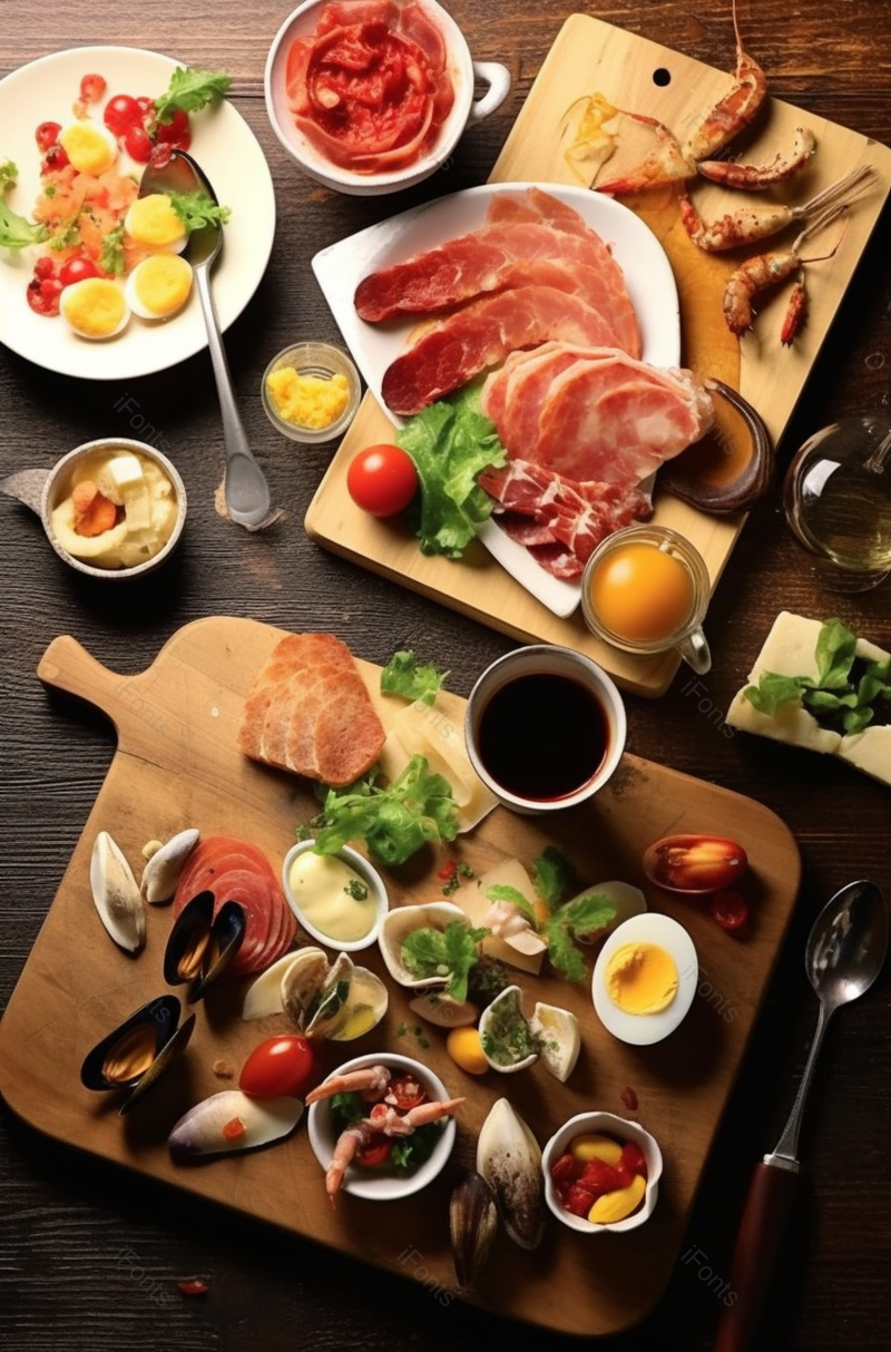 牛肉海鲜冷餐美食拼盘自助摄影实拍,高清,摄影图,摄影图片,图片大全,摄影图免费下载